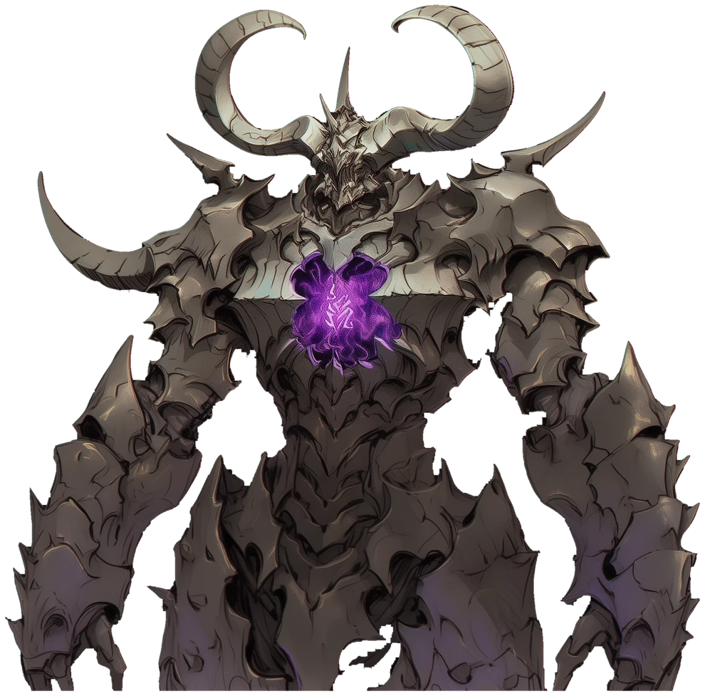 A dark element boss from the Level 100 app